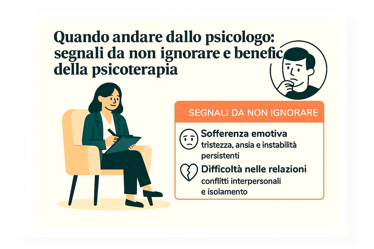 Quando andare dallo psicologo: segnali da non ignorare e benefici della psicoterapia